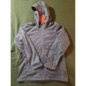 Jack Wolfskin Texapore Hooded Parka Jacket Waterproof Gorpcore Size M Grey